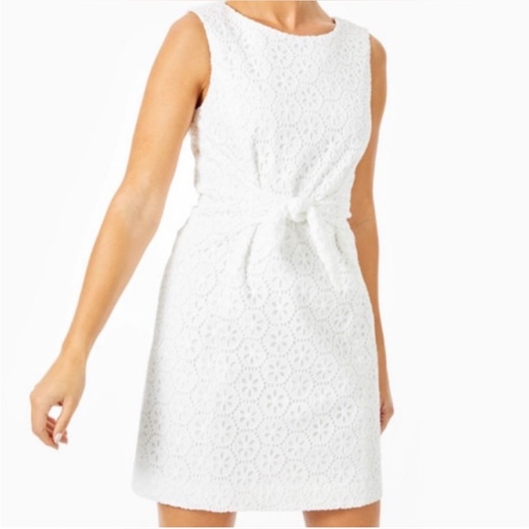 Lilly Pulitzer Clarise Eyelet Sheath Dress - Picture 3 of 13